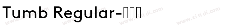 Tumb Regular字体转换